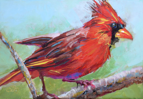 Forest Ruby Cardinal by Pat Cross