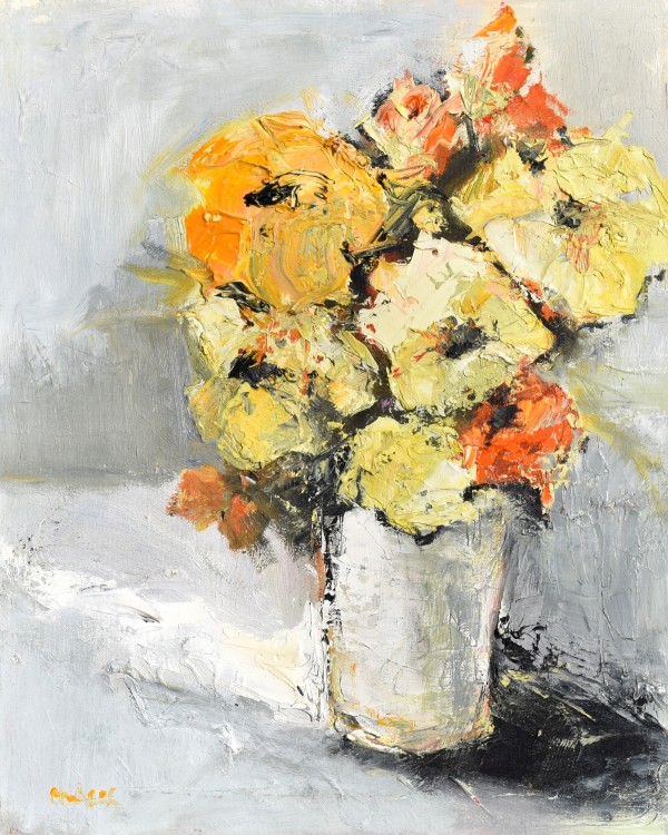 Mums and Roses by Corinne Galla