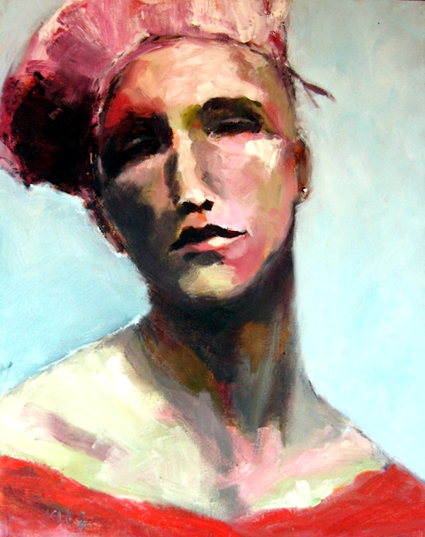 Woman in a Red Hat by Corinne Galla