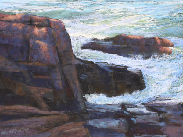 Seascape in Stone,  Acadia National Park by Lisa Regopoulos