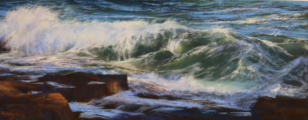 Acadia's Coastal Fury by Lisa Regopoulos