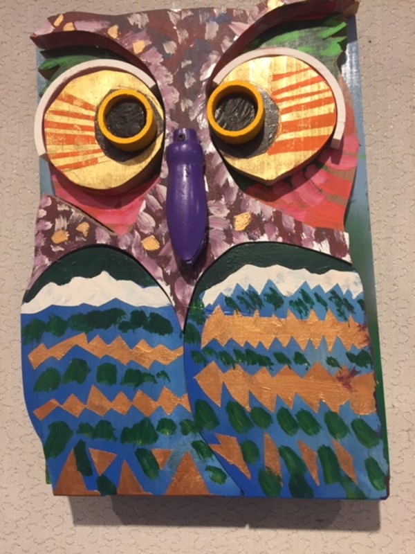 Startled Owl by George Thaddeus Saj