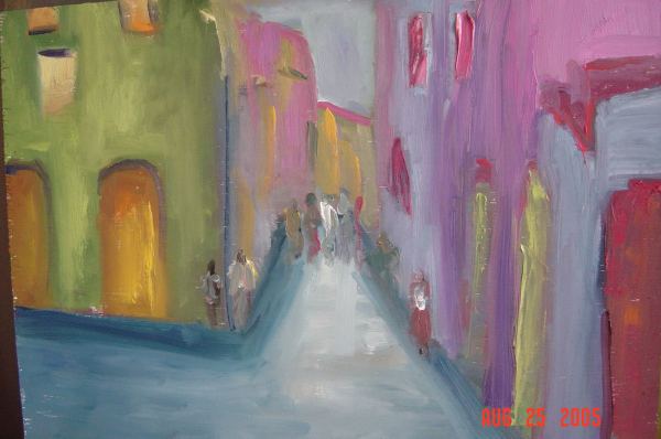 Pastel Alleyway by Melissa Anderson