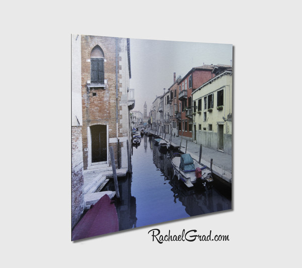Canal Reds, Venice, Italy, Unframed by Rachael Grad