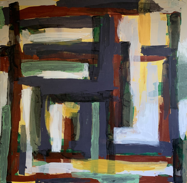 Living Room Abstract Art Commission 4 x 4 feet