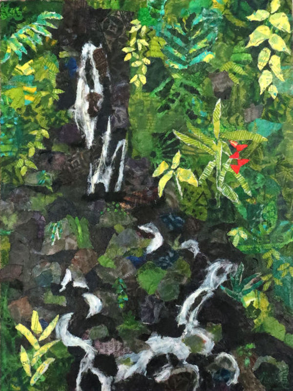 'Aihualama Falls by Poppyfish Studio: The Art of Natasha Monahan Papousek