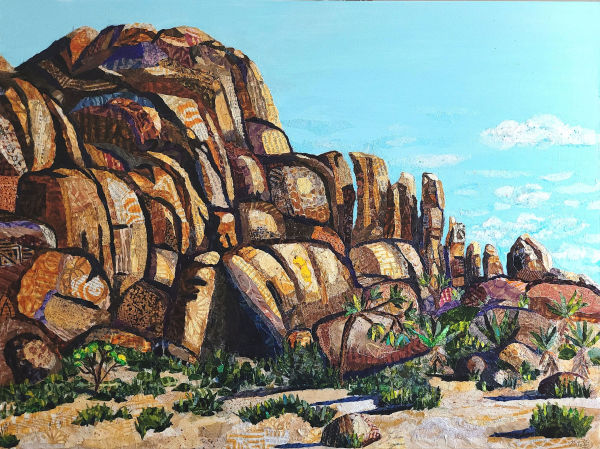 A Quiet Moment in Joshua Tree National Park: Jumbo Rocks by Poppyfish Studio: The Art of Natasha Monahan Papousek