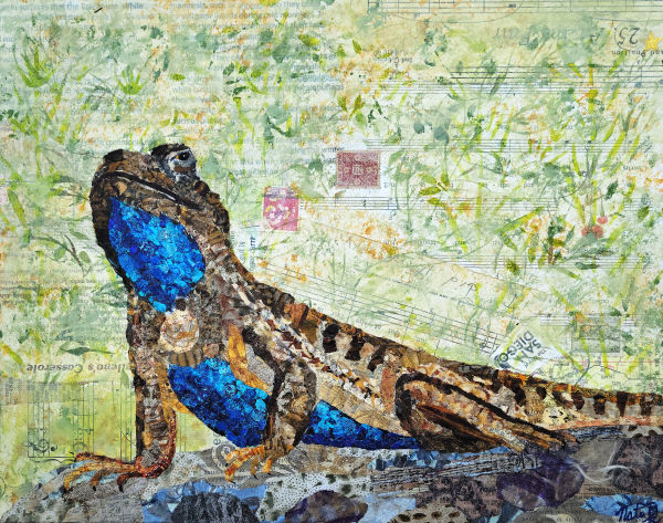 Mr. Personality: Western Fence Lizard (aka San Diego Bluebelly by Poppyfish Studio: The Art of Natasha Monahan Papousek