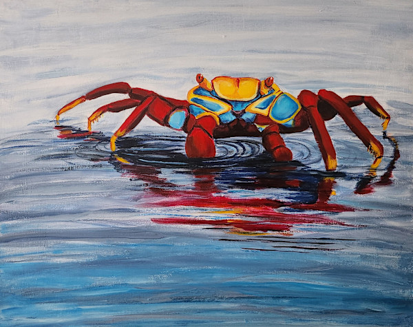 Red Reflection by Poppyfish Studio: The Art of Natasha Monahan Papousek