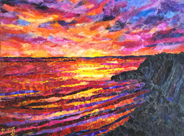 Sunset Cliffs by Poppyfish Studio: The Art of Natasha Monahan Papousek