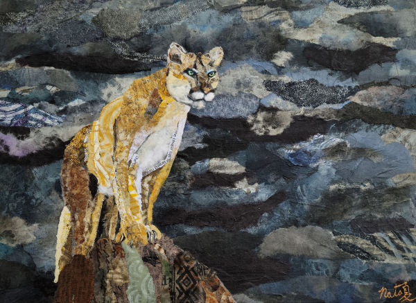 Wild Neighbors: Mountain Lion by Poppyfish Studio: The Art of Natasha Monahan Papousek