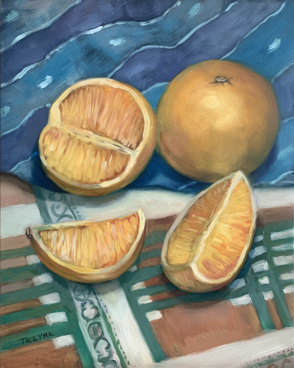 2 oranges by Mary Ann Trzyna