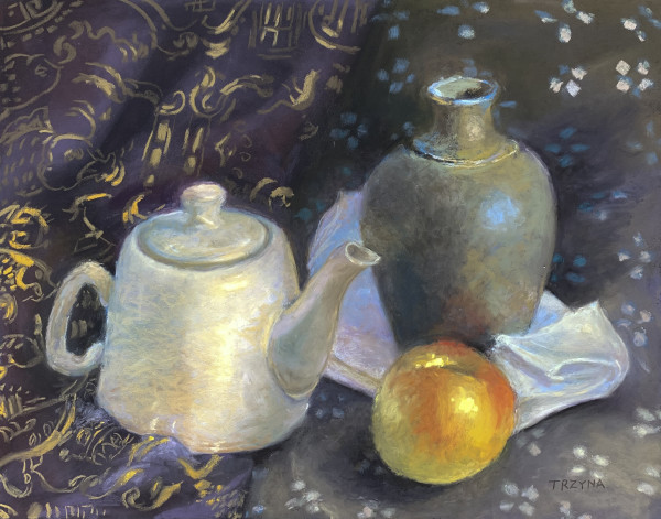 White Teapot by Mary Ann Trzyna