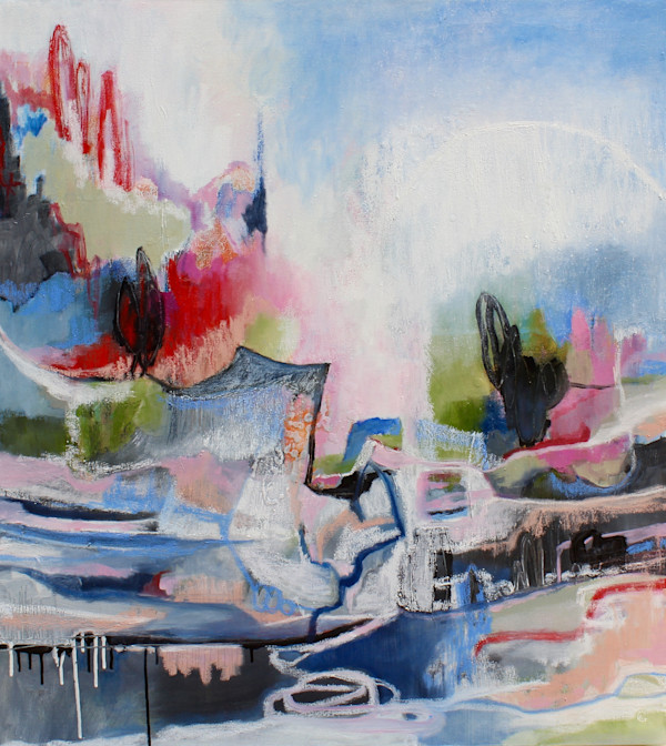 A plain of lakes and clearances and blue-green rinses by Rachel Gillam