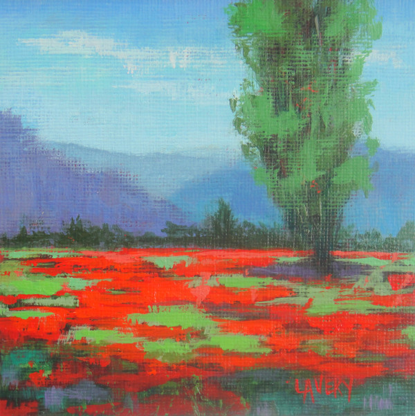 Scarlet Meadow II by LeAnne Avery