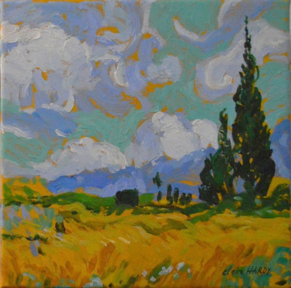 Gogh Green, after Van Gogh by CLAIRE HARDY