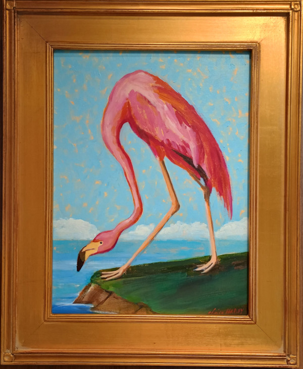 Flamingo after Audubon by CLAIRE HARDY, Image 1.