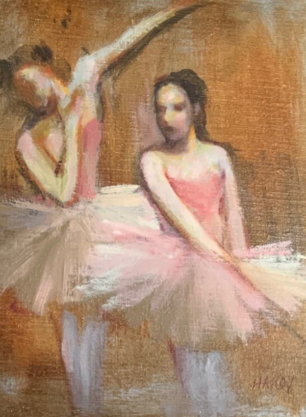 Deux, after Degas by CLAIRE HARDY