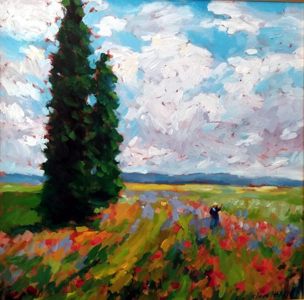 Flower Fields After Monet by CLAIRE HARDY