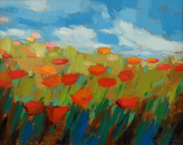 Fresh Poppies by CLAIRE HARDY