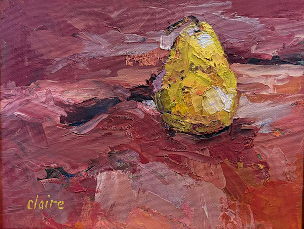 Pear in Pink by CLAIRE HARDY