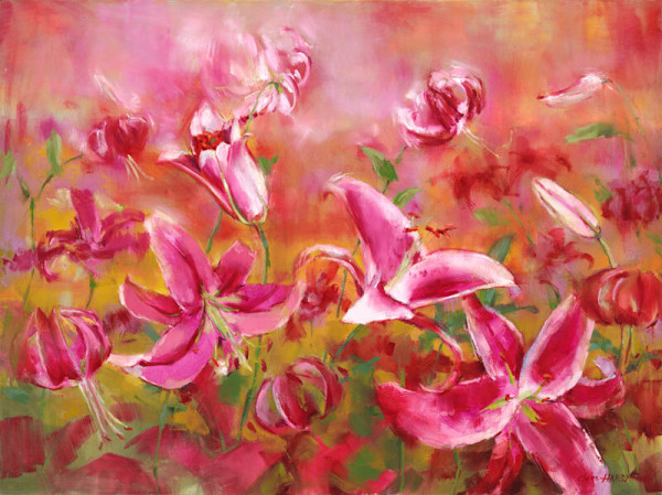 Stargazer Lilies by CLAIRE HARDY