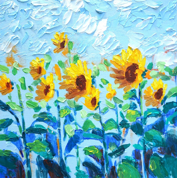 Sunflower Attention by CLAIRE HARDY
