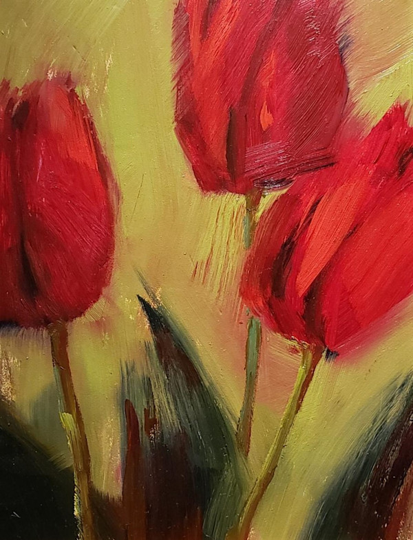 Three Tulips by CLAIRE HARDY
