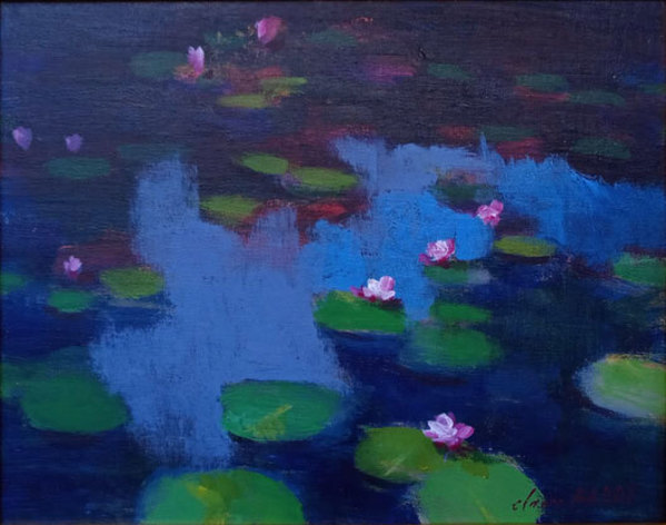 Waterlilies by CLAIRE HARDY