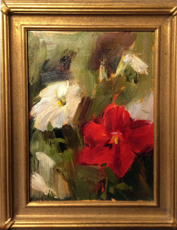 Petunias by CLAIRE HARDY