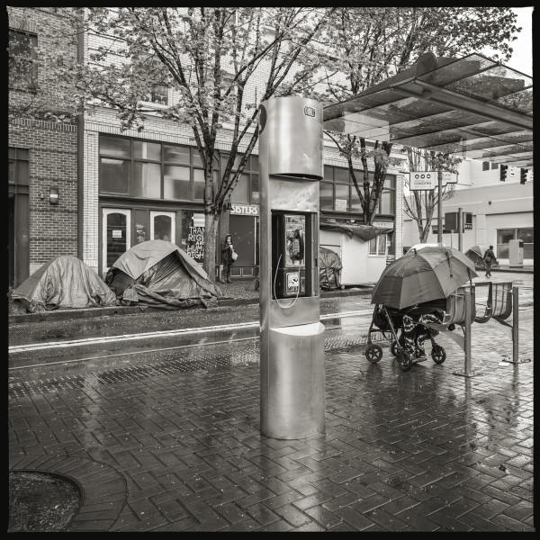 Unknown Number- NW 6th Ave & NW Davis Bus Station (working payphone)Portland, OR 97209 by Eric T. Kunsman