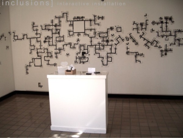 FORMATIONS - INCLUSION  installation  BUCKLEY CENTER GALLERY by MaryAnn Puls