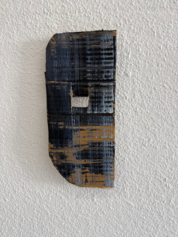 Cardboard shape with square opening by MaryAnn Puls, Image 1.