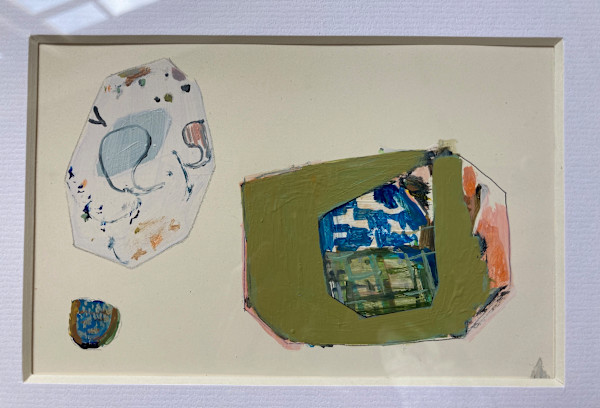 Small Painting of 3 Shapes by MaryAnn Puls