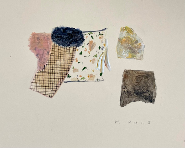 Small painting with gold powder by MaryAnn Puls