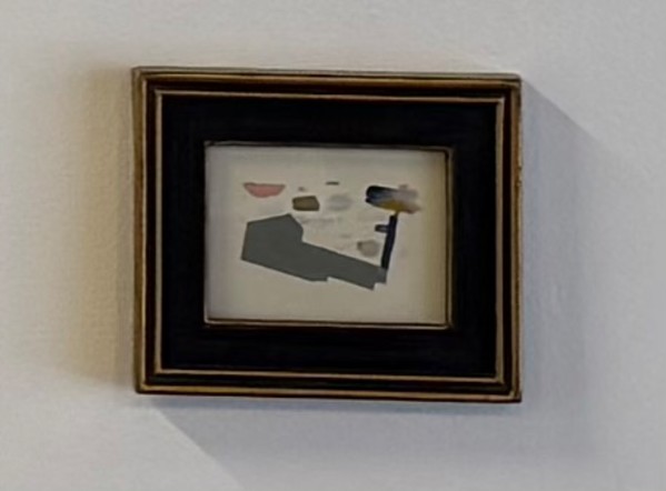 Tiny painting in Plastic Frame by MaryAnn Puls, Image 1.