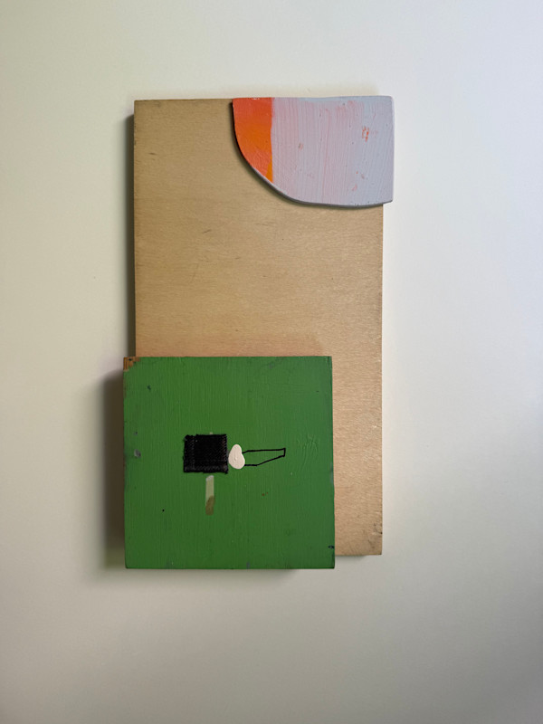 Green Painting Assemblage by MaryAnn Puls