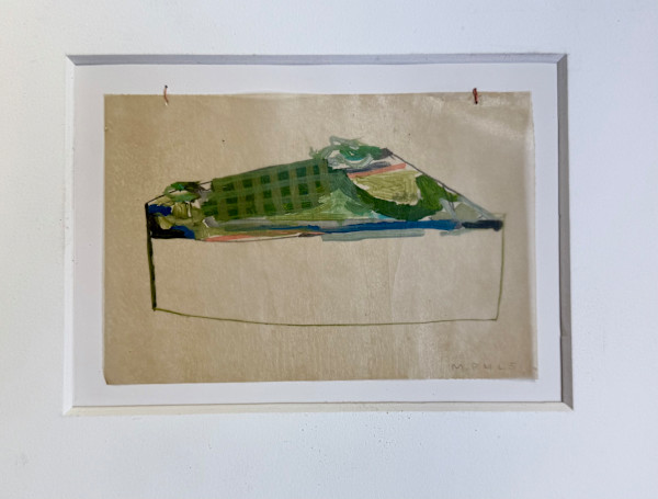 Painting on Vintage Tissue by MaryAnn Puls