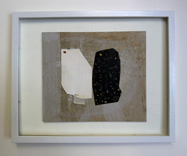 Note Paper and Painted Shape by MaryAnn Puls