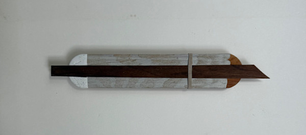 Wood Veneer Strip with Point & Rubber Band by MaryAnn Puls
