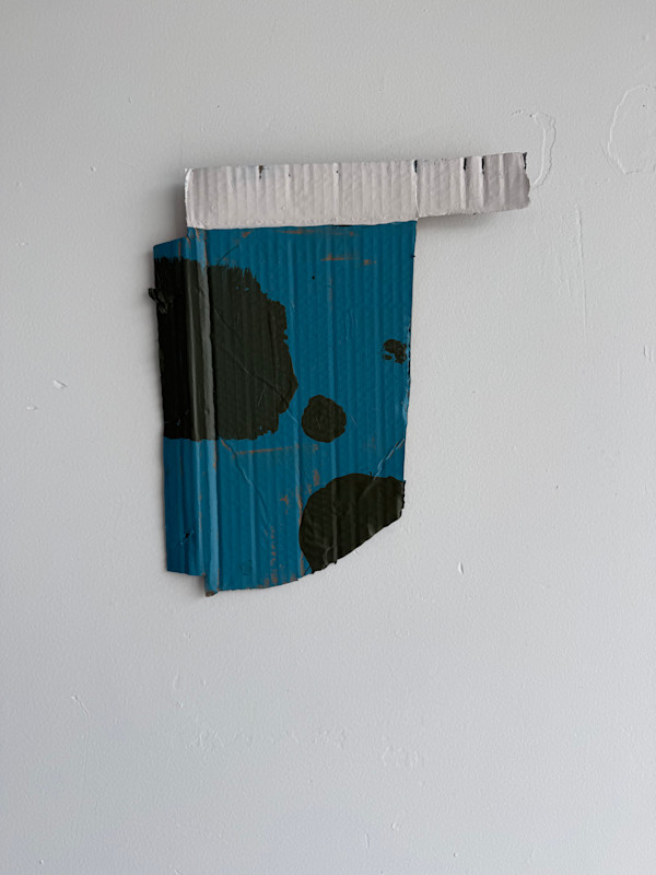 Cardboard Shape with That Blue Paint by MaryAnn Puls, Image 1.