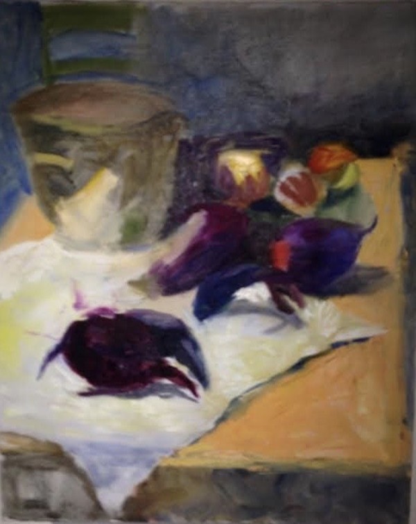 Still Life With Crab by Lesley Bodzy