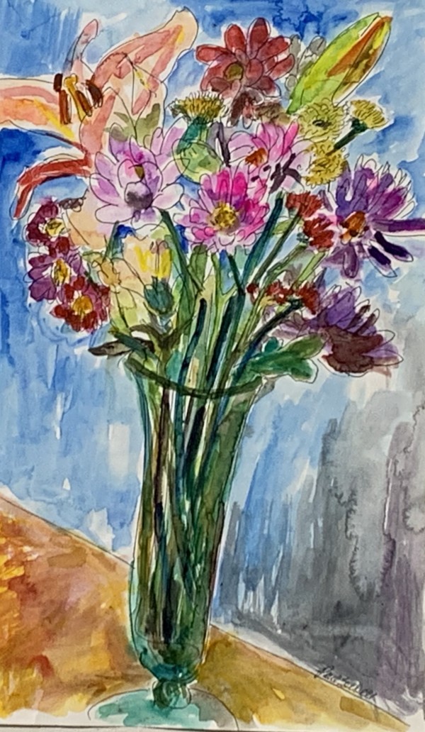 Flower painting mixed media for web 7 by Paul Seidell