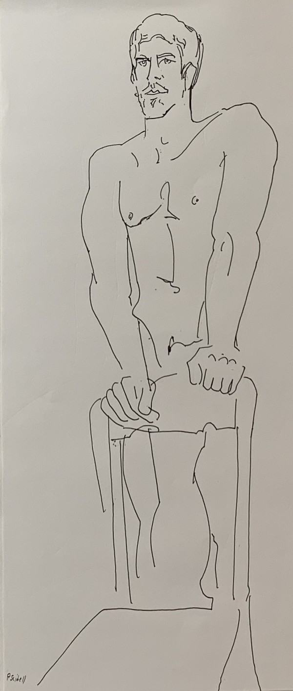Male nude drawing to web 2 by Paul Seidell