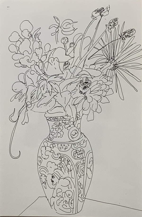 Flower drawing for web 7 by Paul Seidell