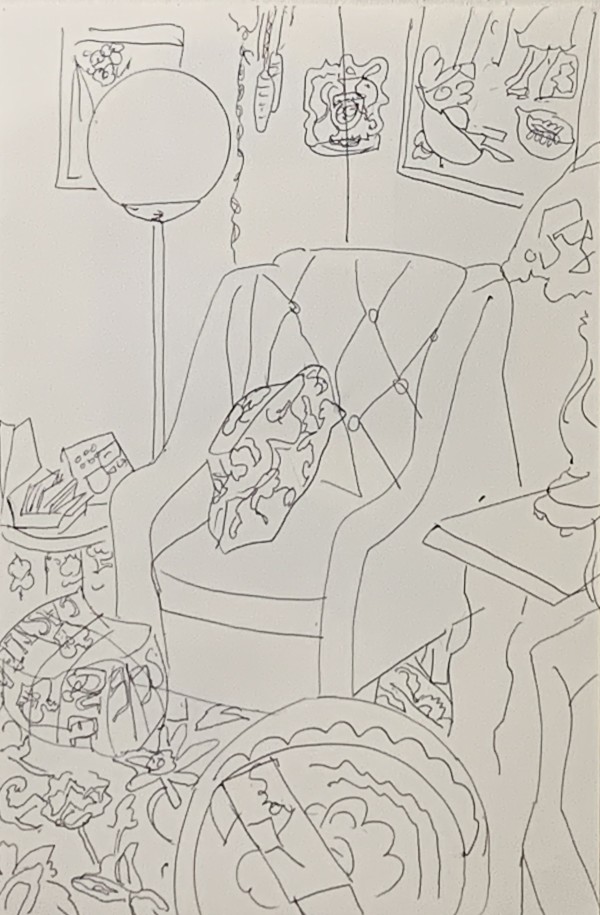 Interior and still life drawing  for web 6 by Paul Seidell