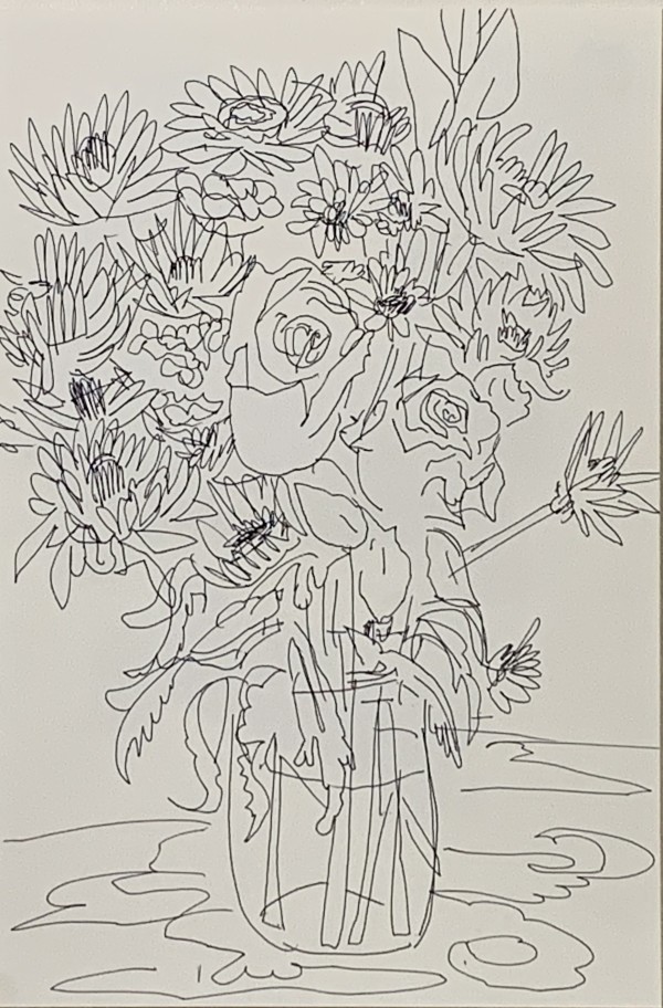 Flower drawing for the web 9 by Paul Seidell