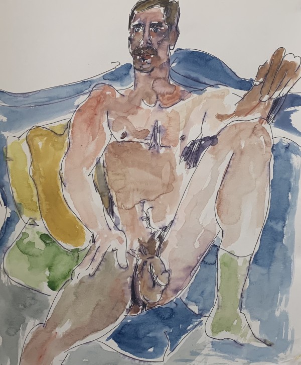 Erotic and male nude mixed media  for web 10 by Paul Seidell