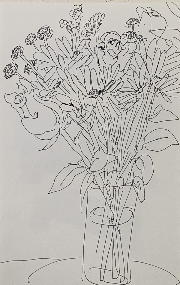 Flower drawing for web 6 by Paul Seidell