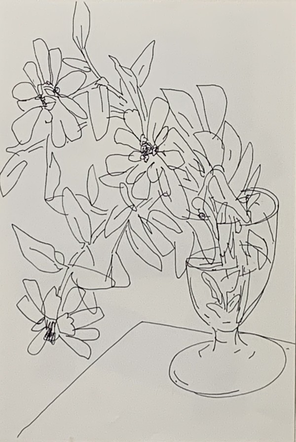 Flower drawing for web 8 by Paul Seidell